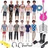 30pcs/set Clothes Set Men's For Ken Doll Clothes Accessories Contains Shoes, Headphones,Skateboards,Guitar Dolls Children's Toys