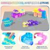New Squishy Jelly Building Blocks Soft Stretchy Sensory Toys For Kids Teens Perfect For Party Playroom Table Decoration
