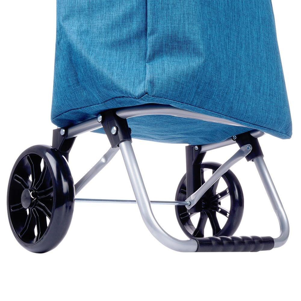 Shopping trolley with bag, blue, 40 l