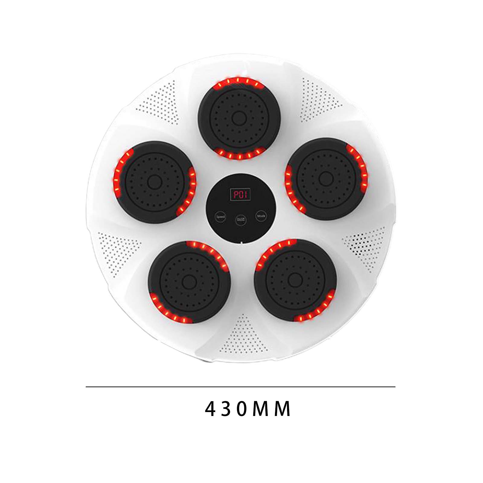 

Музыкальный тренажер для бокса, музыкальная умная боксерская площадка со светодиодной подсветкой для домашних упражнений, силовых тренировок в тренажерном зале, ударные навыки Style B-White