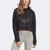 Adidas Originals Sweatshirts Women's Black Hooded Moderate Regular (Unisex) Sweatshirts FM1915