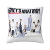 Custom Greys Anatomy Cartoon Collage Nordic Pillow Cover Decoration Car Cushion