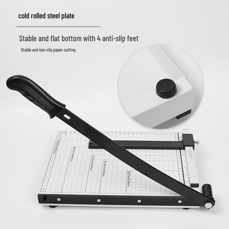 HOOYE A4 Steel Manual Paper Cutter CN Plug (adapter Included)