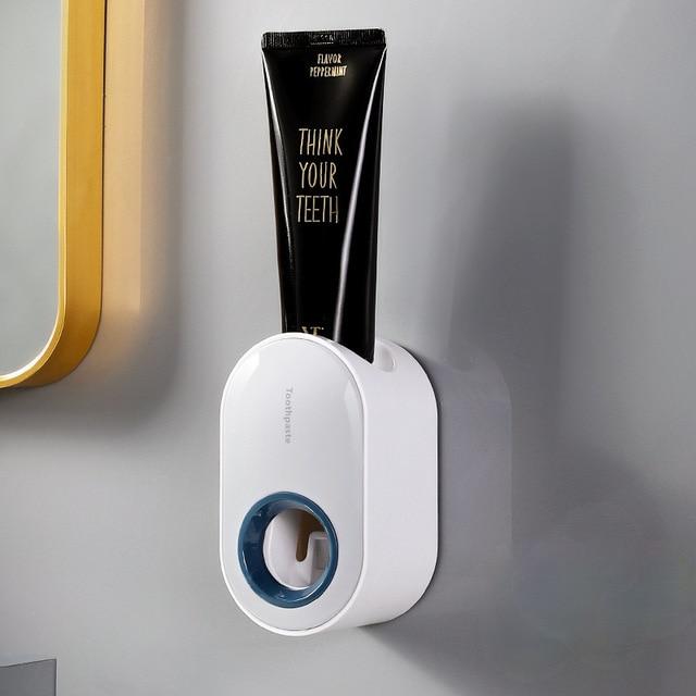Bathroom  Accessories Set Automatic Toothpaste Dispenser Dust-proof Toothbrush Holder Wall Mount Toothpaste Squeezers Dropship