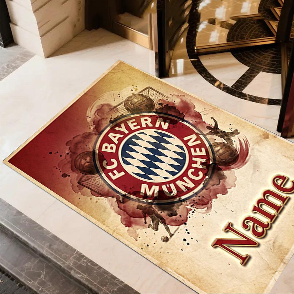 Bayern Munich Soccer Art Area Rug Suitable for Outdoor Living Rooms Balcony Study room Antislip Carpet Anime Office Decor