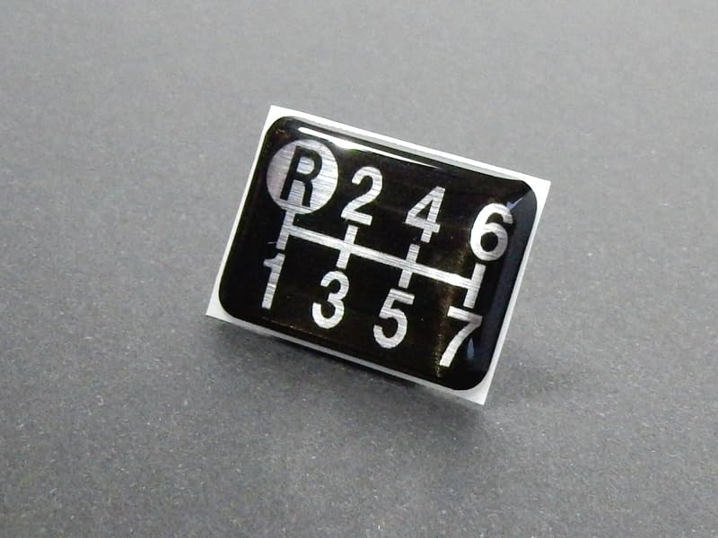 Tuningfan Shift Pattern for Manual Transmission Super Big and Emblem, Black, 7-Speed Vehicles, Giga, Great, Dolphin, Profia, Thumb, Quon, Black,