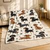 Dachshund Paw Coral Fleece Blanket
