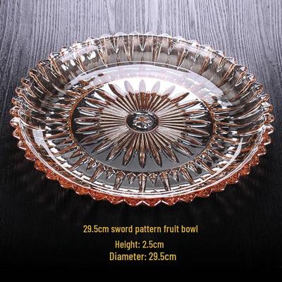 Crystal Glass Fruit & Snack Plate