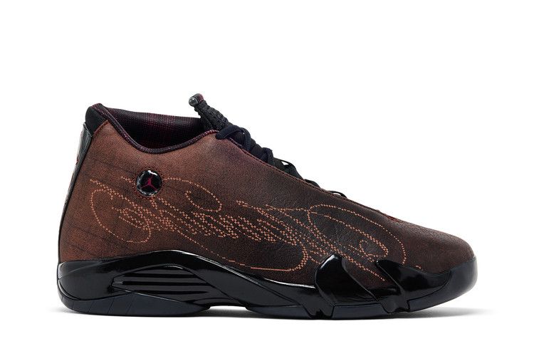 Men's Sneakers Mowalola X Air Jordan 14 Retro 'Burnt Red'