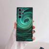 Teal Swirl Vortex Phone Case for Samsung Galaxy S30 26 25 Ultra Plus S24 23 22 FE Lite S21 20 TPU Cover