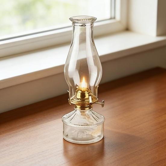 Oil Lamp Shade Replacement Vintage Glass Shade for Stable Flame And Oxygen Flow Traditional Oil Lamp Parts Home Decor Lighting