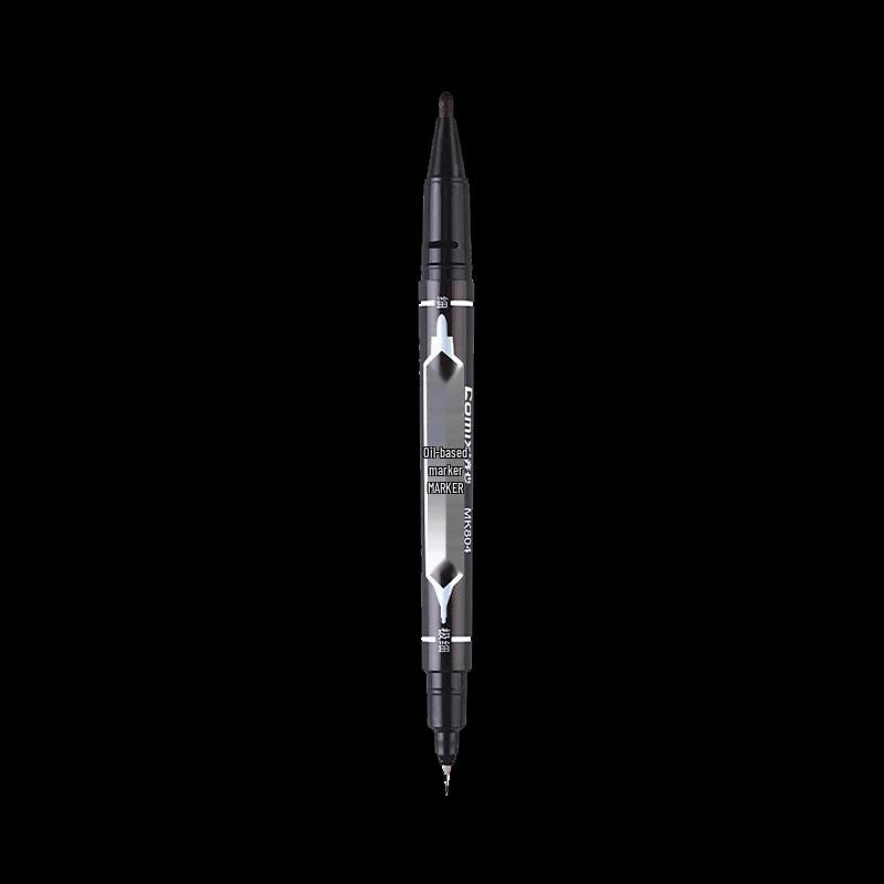 COMIX MK804 Quick-Dry Waterproof Dual-Tip Marker Pen