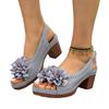 Women's High-heeled Shoes with Buckles, Beach Flip-flops Devotion