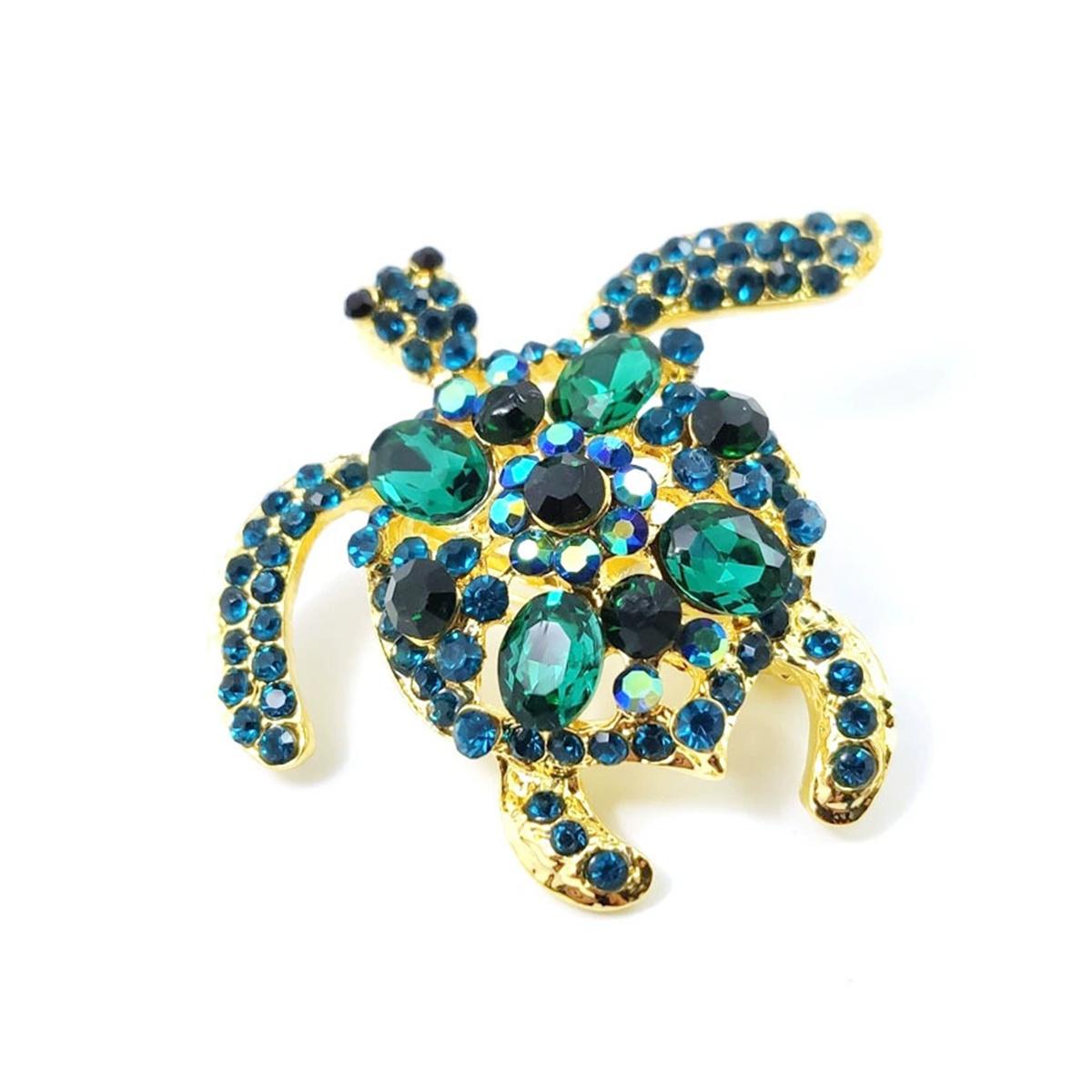 1Pc Unique Fun Turtle Brooch Creative Personality Pin Cute Cartoon Jewelry Accessories Party Festival Gifts for Men and Women