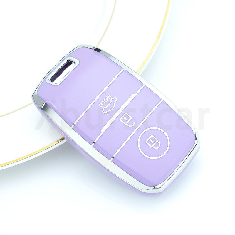 3/4 Buttons Shell For Kia Picanto Sportage RIO 3 Cerato 4 Soul K5 Ceed Optima Seltos Sorento TPU Car Key Case Cover Accessories