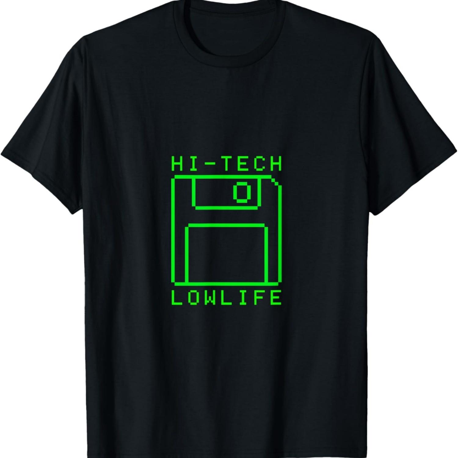 Third Culture_ Hi-Tech Low Life Floppy Disk T-Shirt S