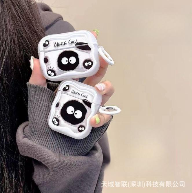 Cartoon cute briquettes for AirPods Pro protective case 1/1st generation Bluetooth headset cover AirPods 1st generation