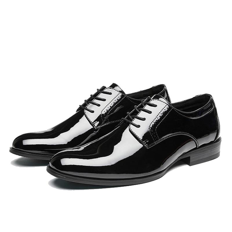 

Мужские туфли из итальянской кожи Оксфорды для мужчин Деловой костюм Свадебные туфли для мужчин Офисные мужские туфли для платья Zapatos Hombre 41 чёрный