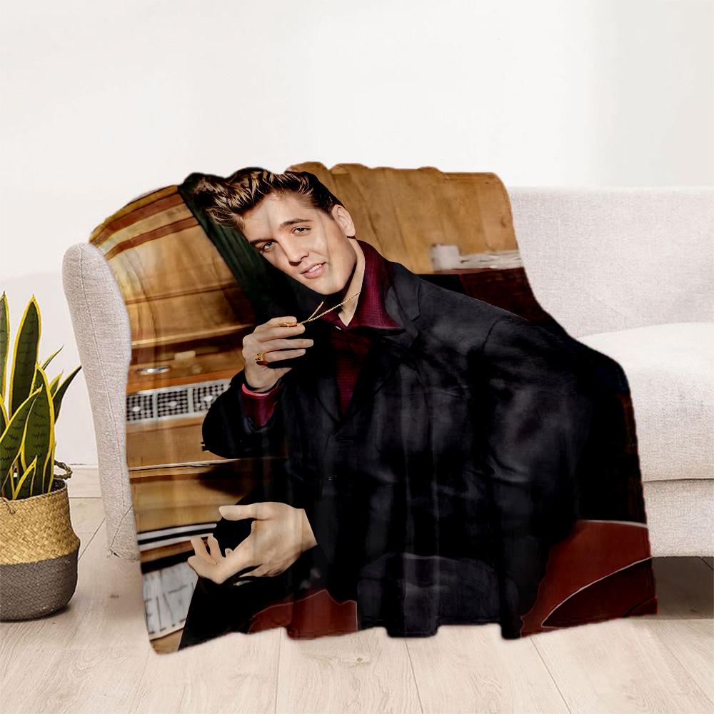 Elvis Presley Performance Blanket Soft Warm Cozy Perfect for Sofa Livingroom Seaside for All Occasions Modern Style Gifts For Family Or Friends