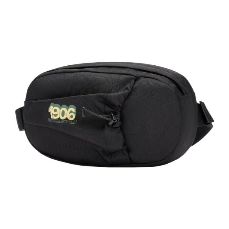 New Balance Sports Casual Versatile Zipper Fabric Chest Bag Waist Bag Small Size Unisex bags Black LAB33415-BK