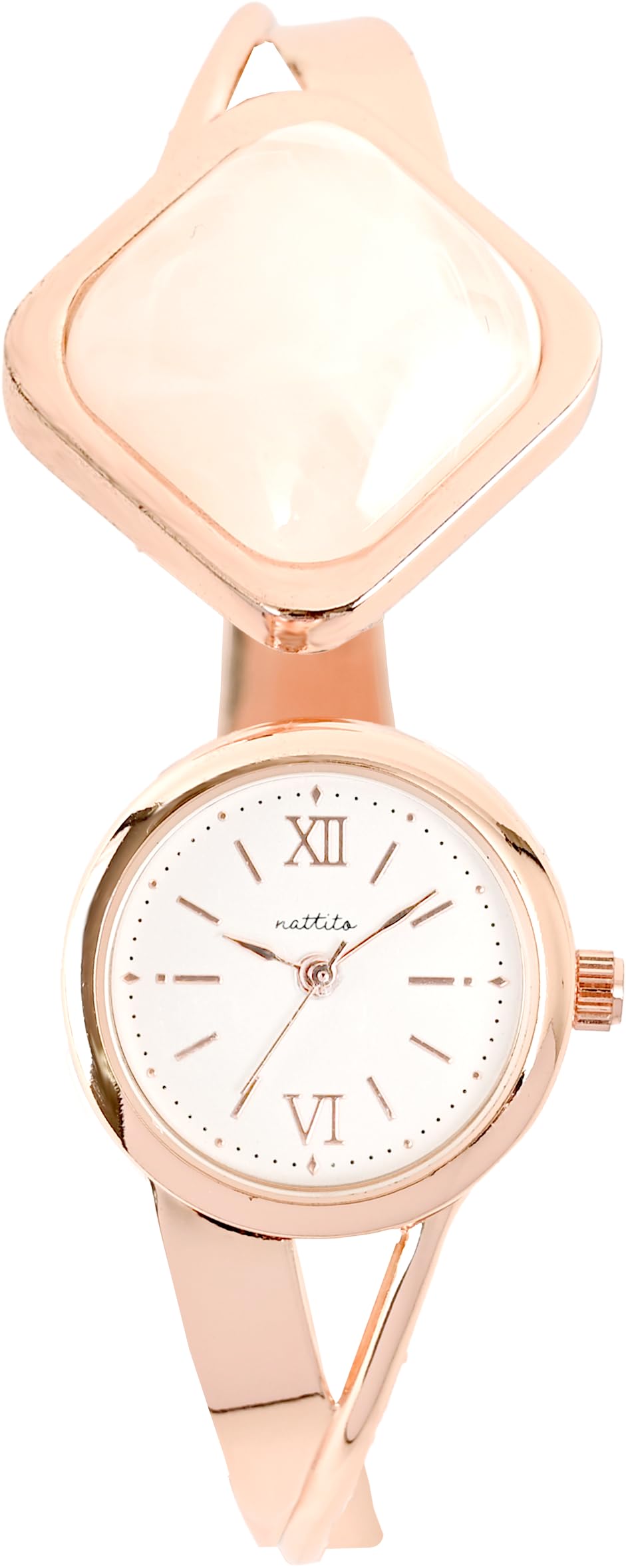 

[Fieldwork] Женские часы с аналоговым металлическим ремешком и крышкой, браслет, аксессуар Akban, розовое золото, белый GY085-3