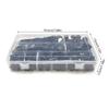 200er-Set Nylon-Drahtclips, praktische schwarze Kabelklemmen, Nylon-Clip-Sortiment für Kabelorganisation und Drahtmanagement