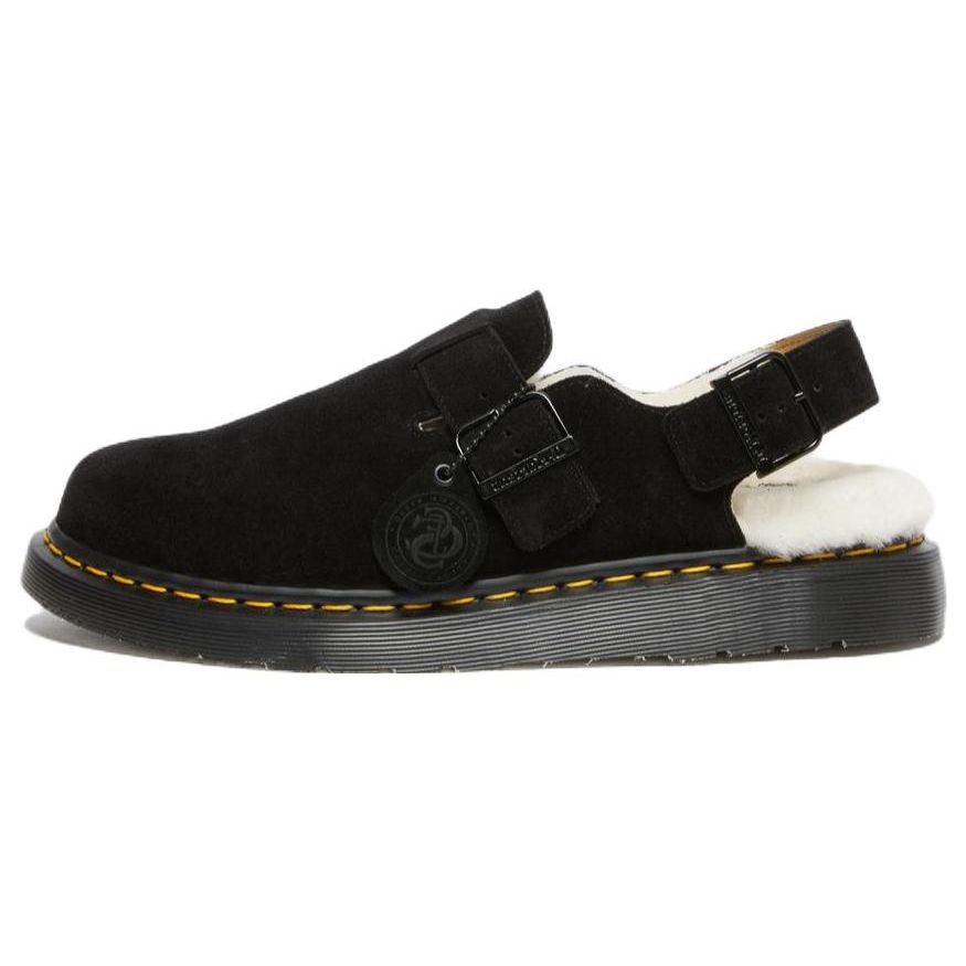 

Dr. Martens Флисовая подкладка Резиновая подошва Устойчивые к запаху Износостойкие Тапочки с закрытым носком Унисекс тапочки Черные 27717001 41