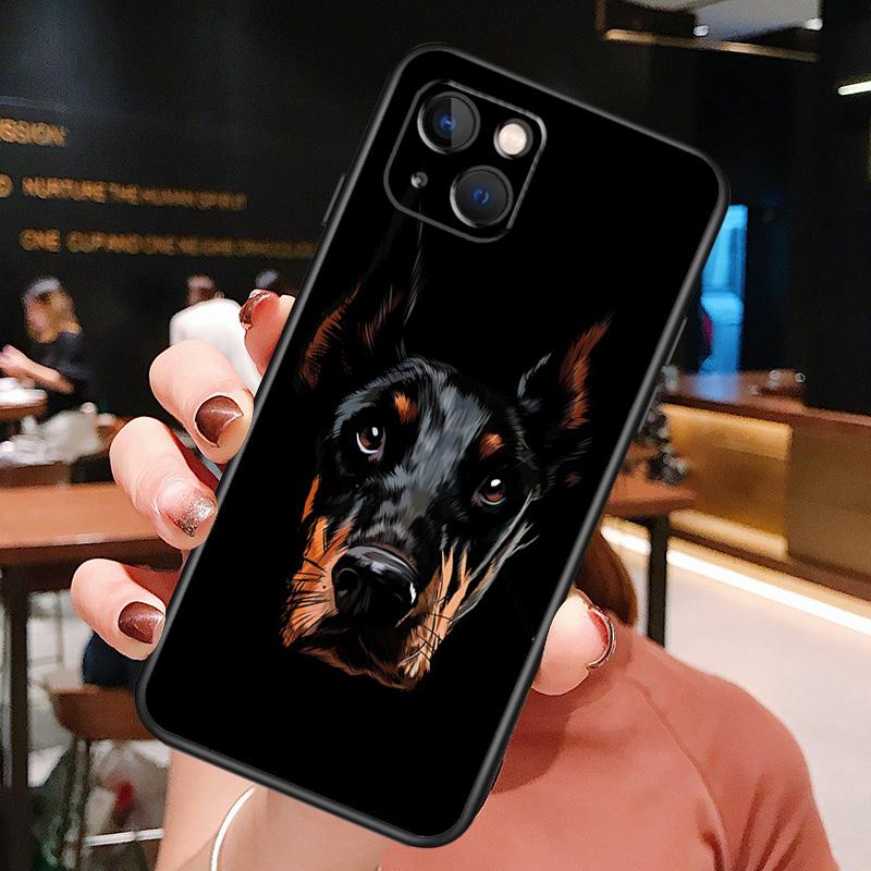 Dachshund Doberman Dog Phone Case For iPhone 16 Pro Max 15 14 12 11 13 Pro Max Plus 12 13 Mini XR 16e Funda Silione Cover