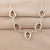 Peach Tourmaline Gemstone 925 Sterling Silver Homemade Women Necklace For Anniversary RN-1-15
