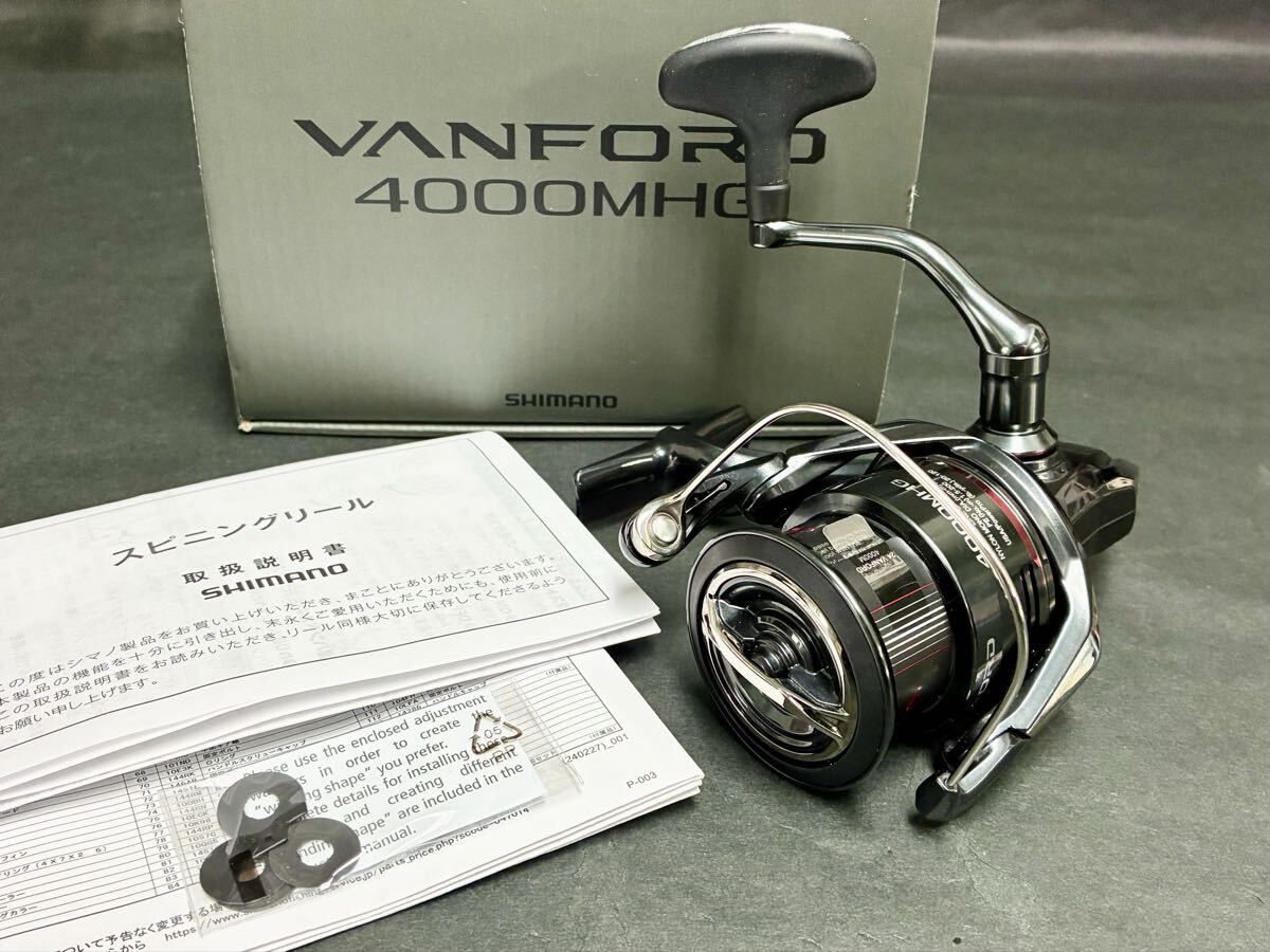 [USED]SHIMANO 2024 Vanford 4000MHG Spinning Reel Near Mint Lightly