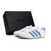 adidas Tênis de Treino Originais Taekwondo Antiderrapante e Resistente à Abrasão Cobertura Baixa Unissex Branco Azul JQ4774(Caixa Team80-S)