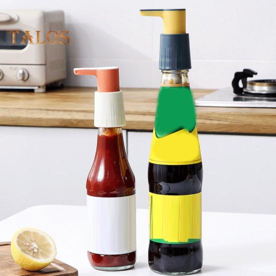 Oyster Sauce Squeezer Pump Bottle Versatile Dispenser for Oil Chili Tomato & Soy Sauce Easy-to-Use Nozzle Sauce Distribution Kitchen Tools