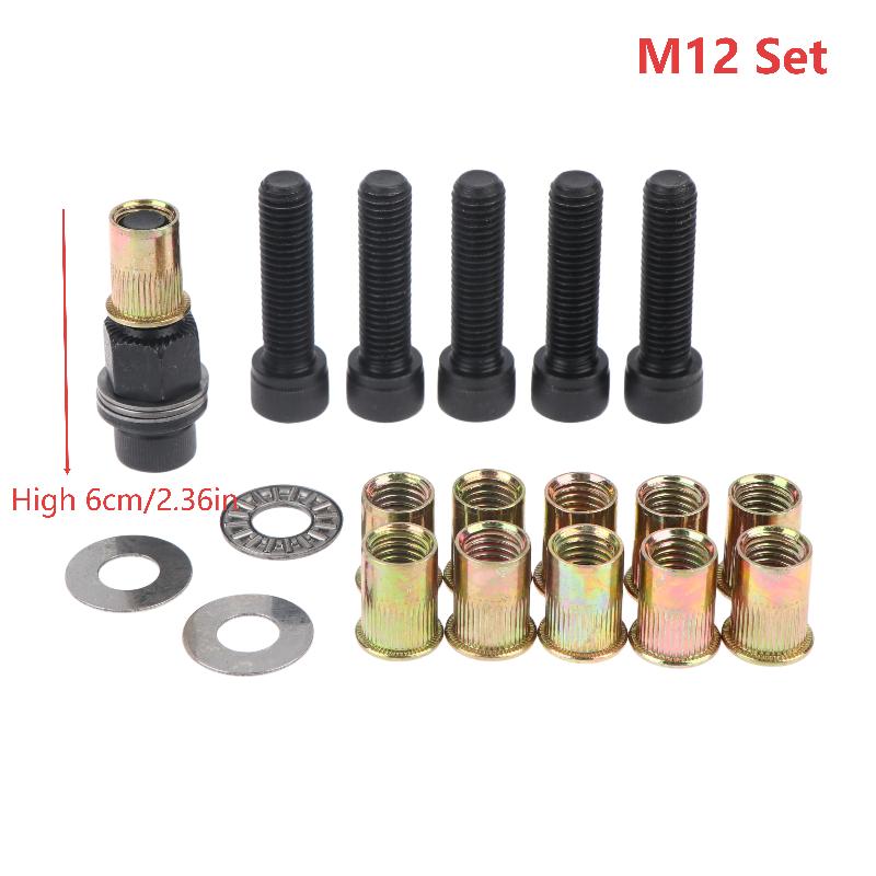 M3 M12 Rivet Nut Tool Set Ergonomic Manual Installation Kit With Assorted Nuts Washers For Sheet Metal DIY Tasks