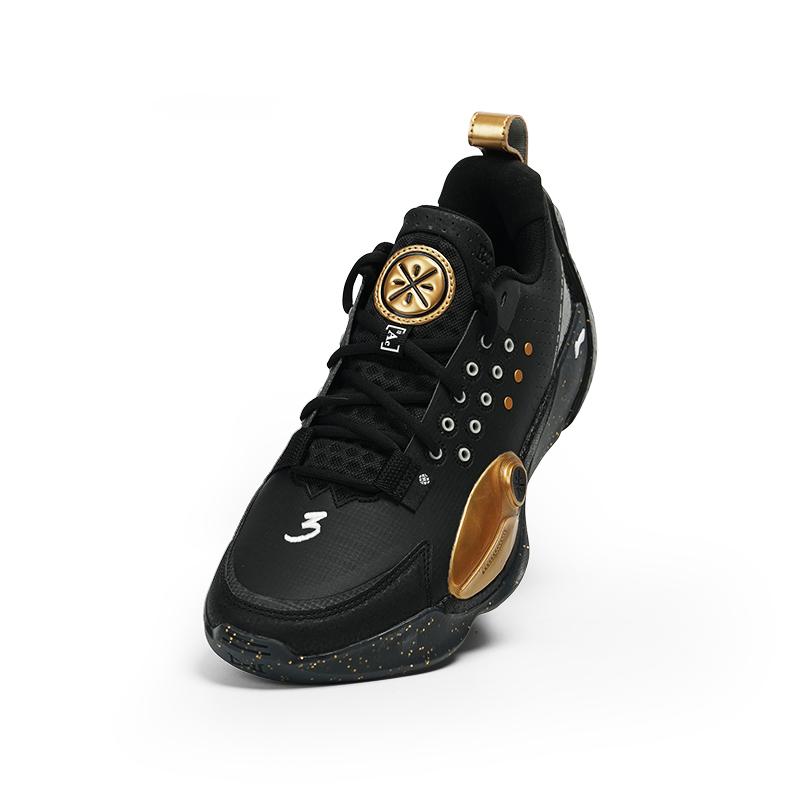 Li Ning All City 13 Amortyzujące Antypoślizgowe Odporne na Ścieranie Niskie Buty do Koszykówki Męskie Czarne ABAV001-16