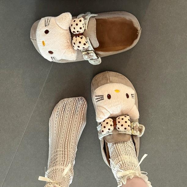 Piaohong Cute KT Cat Casual Slippers Women Wear Thick-soled Comfortable and Versatile Bag Head Slippers In Autumn and Winter 2025
