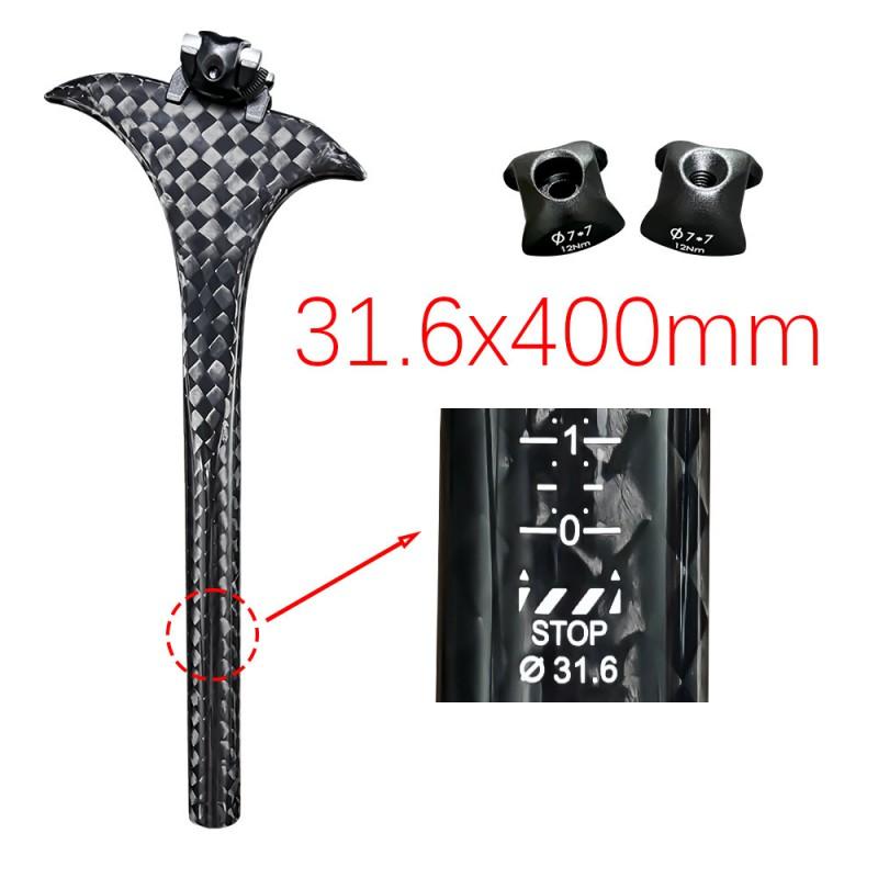Carbon Fiber Aero Seat Post Road Bike MTB Fixed Gear Track Bicycle - 27.2mm 30.8mm 31.6mm Diameter