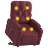 VidaXL Fauteuil Inclinable de Massage Électrique, Chaise de Relaxation avec Dossier et Repose-pied Réglables, Siège de 3204749
