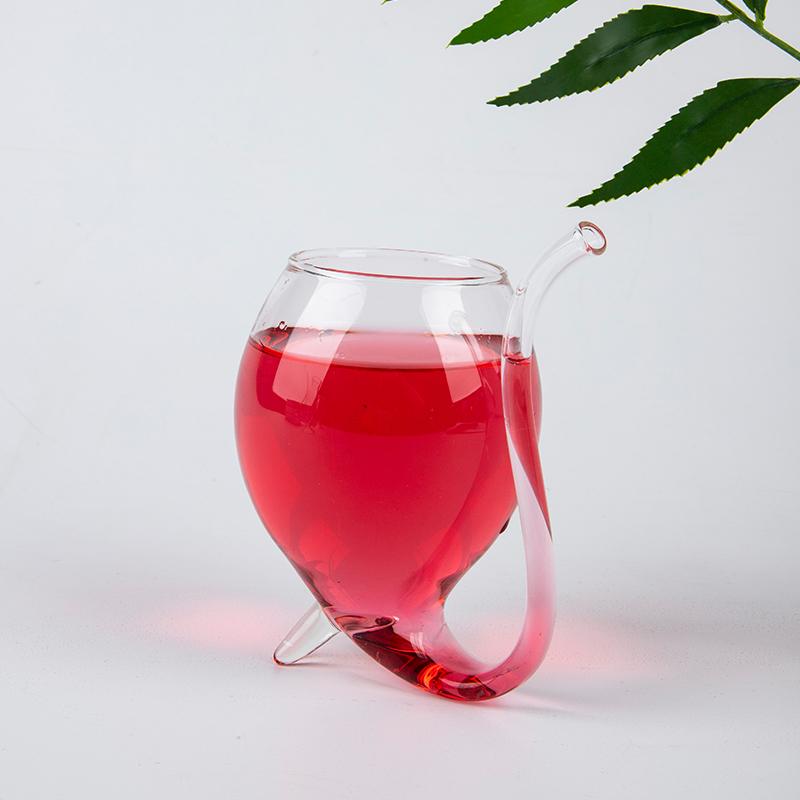 1 st HET FÖRSÄLJNING Vin Whiskeyglas Värmebeständigt Sugande Juice Dricksstrå Mugg