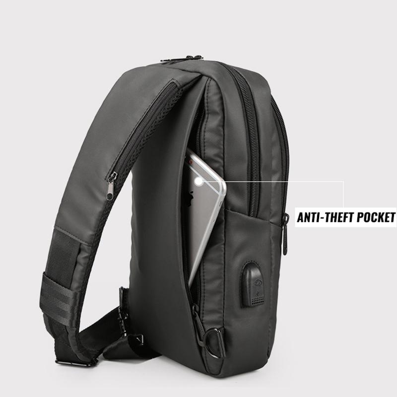 Bolso de pecho de moda antirrobo mochila pequeña bolso mensajero para hombre  bolso negro bolsos y bolsos de hombre comprar a buen precio — entrega  gratuita, reseñas reales con fotos — Joom