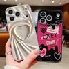 Lovely Hearts Pattern Case For iPhone 17 Pro Max Funda iPhone 16 15 14 13 Pro Max Magnetic For Magsafe Hybrid Slim Matte Cover