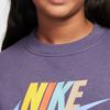 Nike Club K NSW FLC Crew LS HBR Modischer Pullover Kinder Tops Marineblau FD2992573