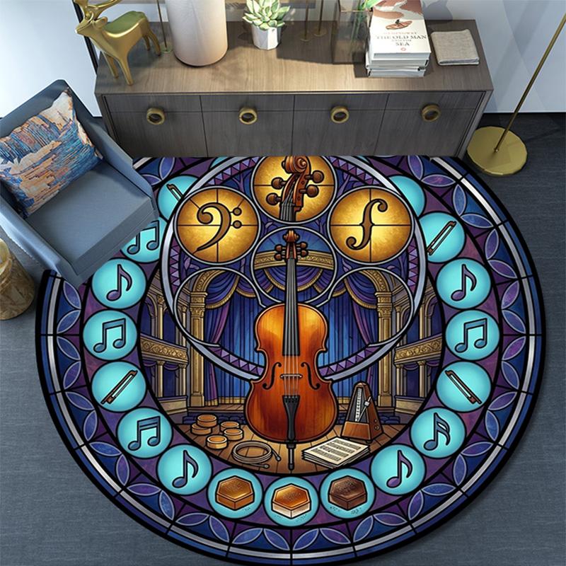 Cicada Life Cycle Art Round Area Rug Under Office Chairs Bedroom Living Room Home Decor