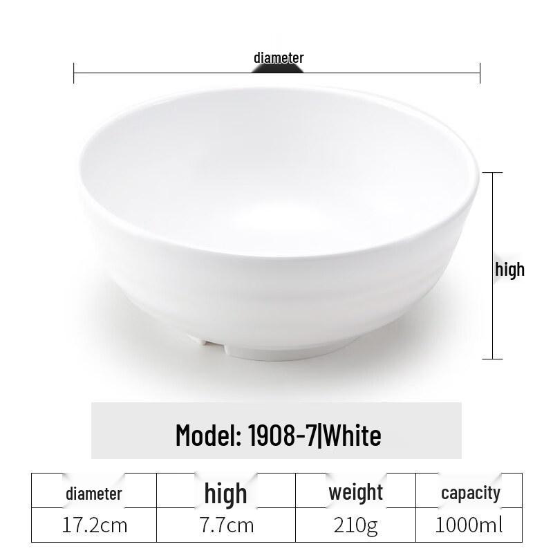 Yipan Melamine Deep Bowls (5-Pack)