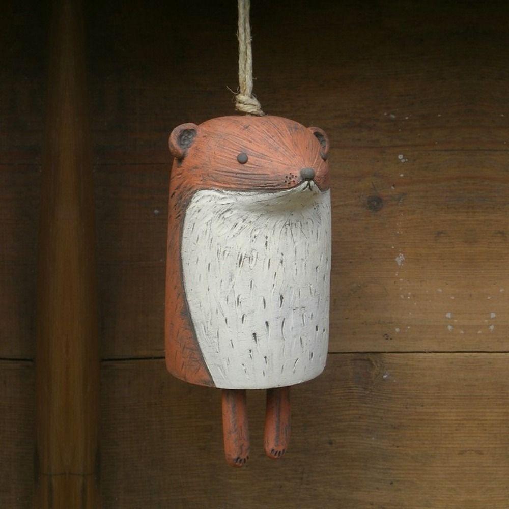 Hanging Resin Animal Wind Chime Cute Garden Pendants Animal Shape Wind Bell  Atmosphere Decorations