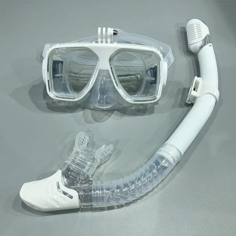 Snorkel Mask Anti-Fog Diving Glasses Professional Snorkeling Gear Swimming