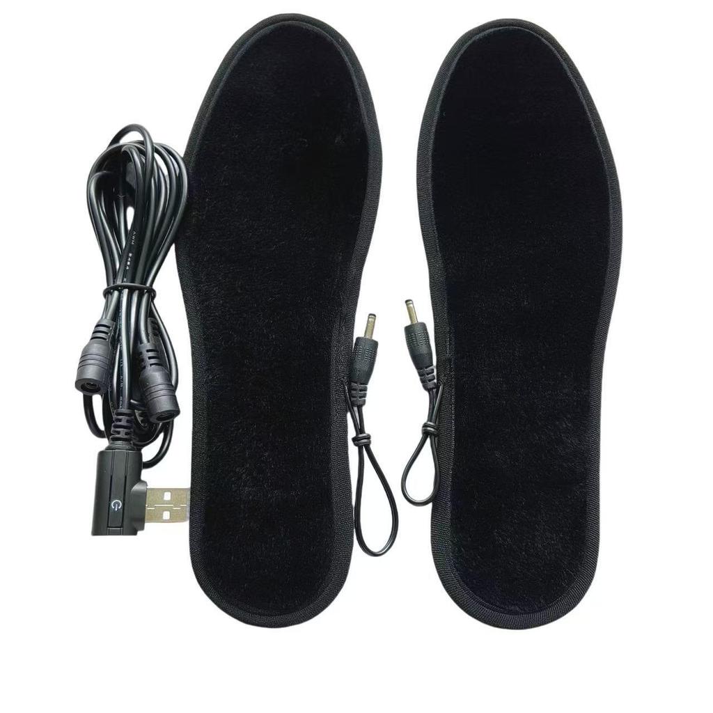 USB Rechargeable Heated Insoles - Electric Foot Warmers for Outdoor Use