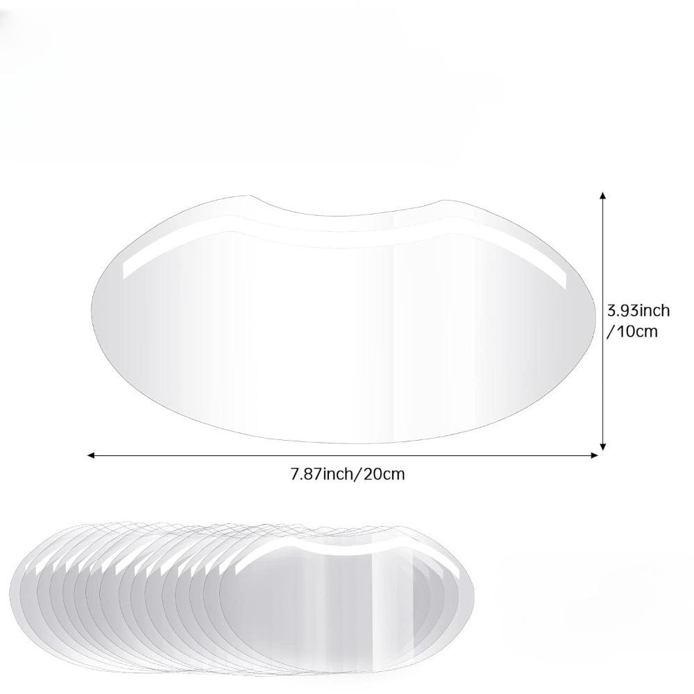 50 Pezzi Visiera Doccia Viso per Trucco Monouso in Plastica Visiera Doccia Trasparente Copri Viso per Lacca per Capelli Salone Extension Ciglia Strumento per Styling