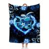 Blue Sea Turtle Throw Blanket, Bohemian Animal Cover For Couch Bed Sofa Office Camping