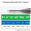 Extended Full Flute Carbide End Mill for Aluminum