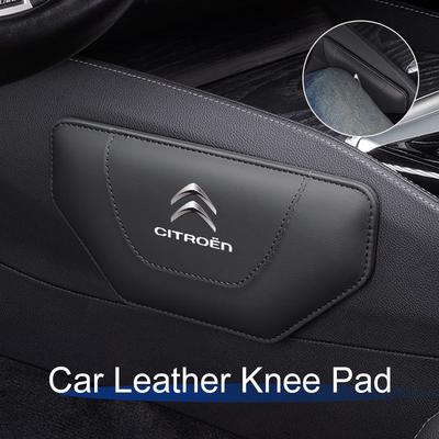 Car Leather Knee Pad Interior Pillow Comfortable Car Accessories For C4 C3 C5 Berlingo Celysee Cactus Picasso Aircross